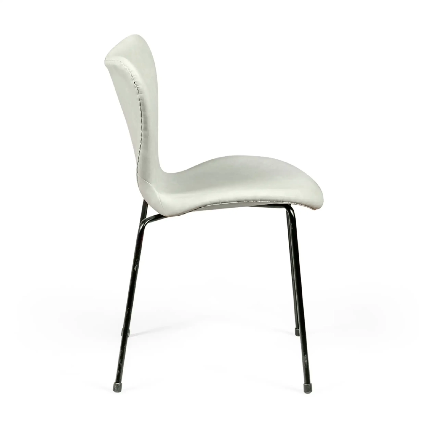 Silla de comedor Seven Vintage de imitación de cuero | Diseño industrial moderno
