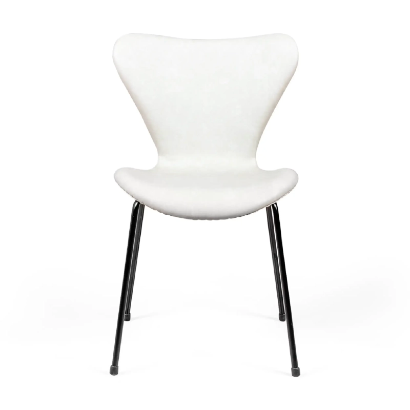 Silla de comedor Seven Vintage de imitación de cuero | Diseño industrial moderno