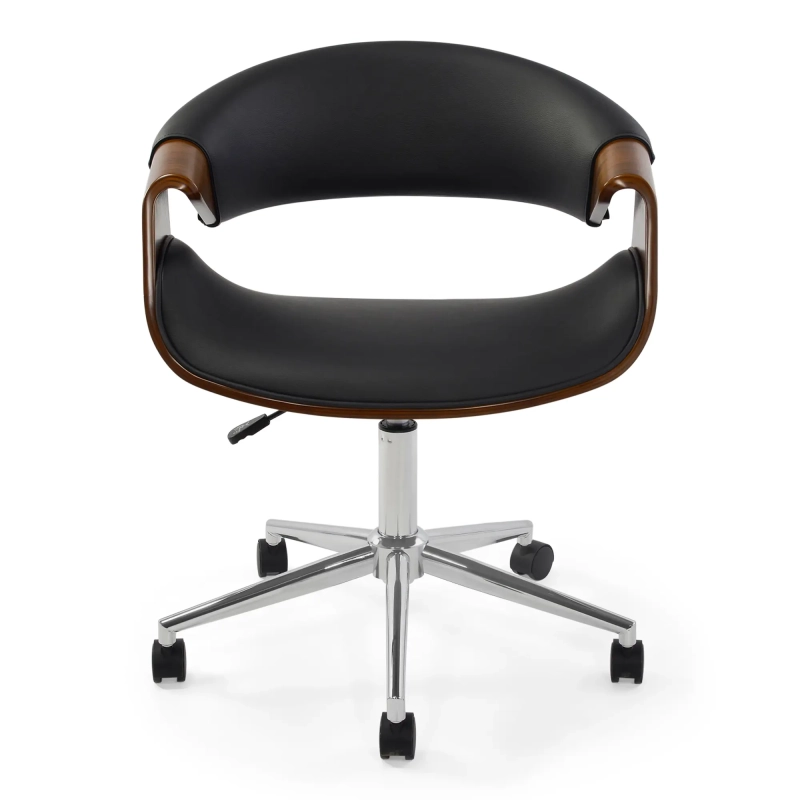 Cadeira de escritório Burrow S em nogueira | Design ajustável de meados do século
