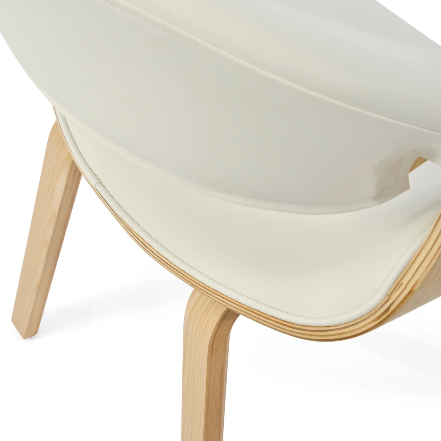 Burrow Z Maple Wood Dining Chair | Nordic Upholstered Design