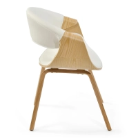 Burrow Silla de comedor Z de madera de arce | Diseño tapizado Nordic