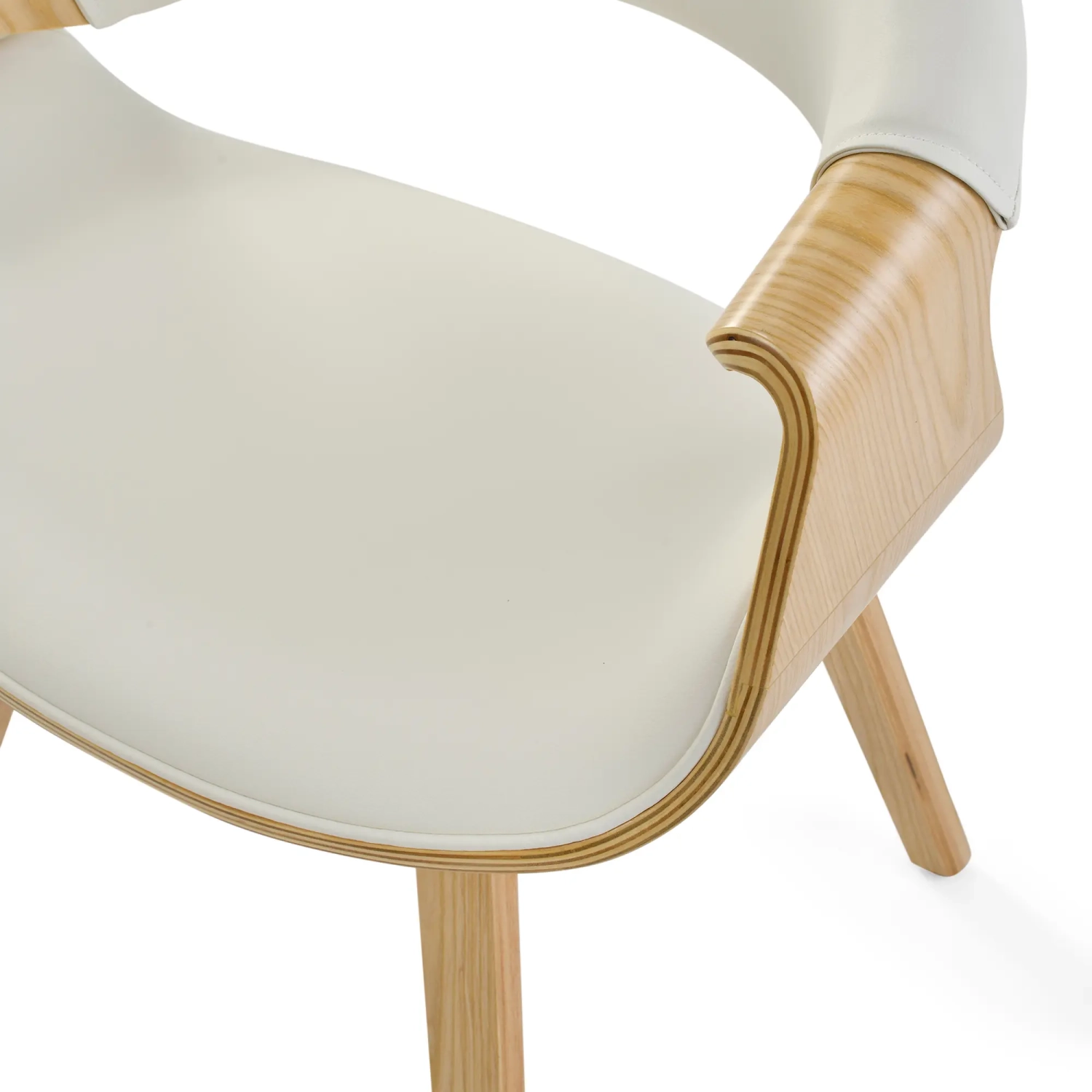 Burrow Silla de comedor Z de madera de arce | Diseño tapizado Nordic