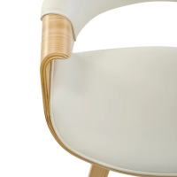 Burrow Silla de comedor Z de madera de arce | Diseño tapizado Nordic