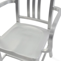Industrial Aluminium Chair with Armrests