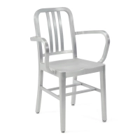 Industrial Aluminium Chair with Armrests