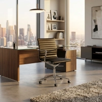 Task Executive Low-Back Leather Office Chair | High-End Office Chair