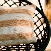 Hanging Chair in Braided Cotton - Outdoor Hanging Chair - Mueble Design