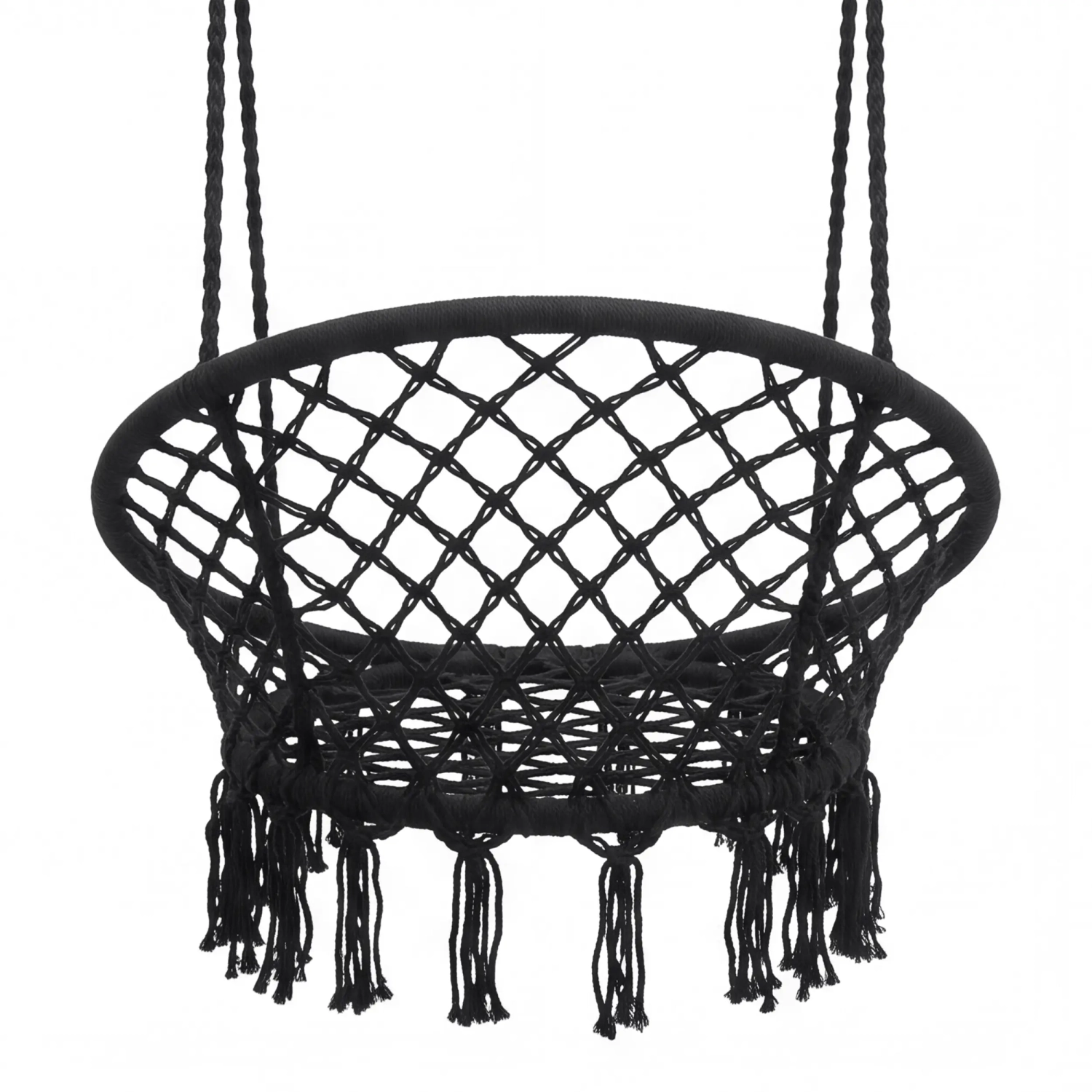 Silla colgante de algodón trenzado - Silla colgante para exterior - Mueble Design
