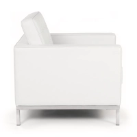 Sofá Venice de una plaza en piel auténtica | Florence Diseño inspirado en Knoll
