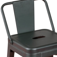 Juego de 4 taburetes de bar industriales « Bistro », de 76 cm de altura - Mueble Design