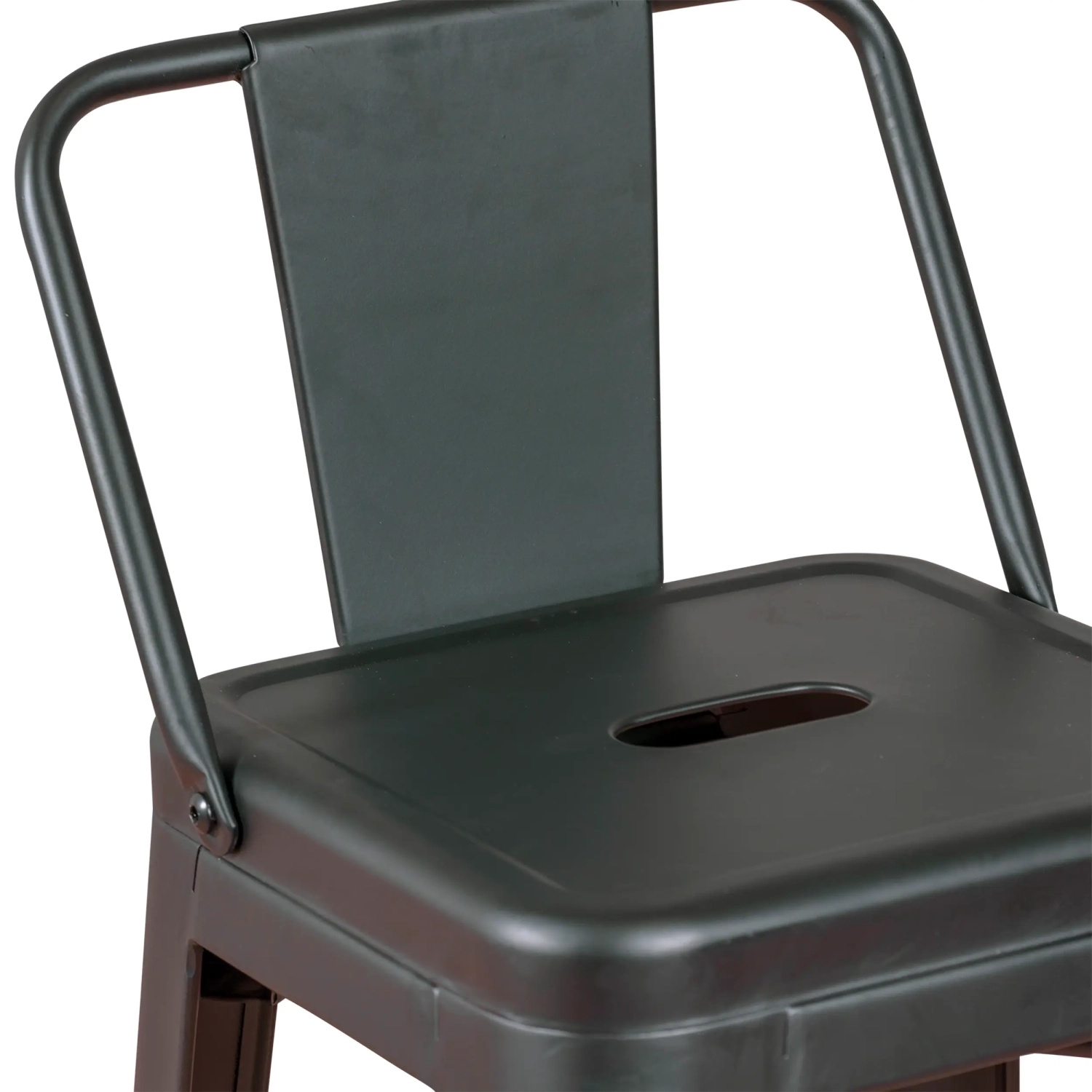 Conjunto de 4 bancos de bar industriais « Bistro », com 76 cm de altura - Mueble Design