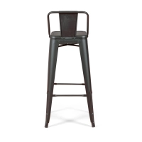 Juego de 4 taburetes de bar industriales « Bistro », de 76 cm de altura - Mueble Design