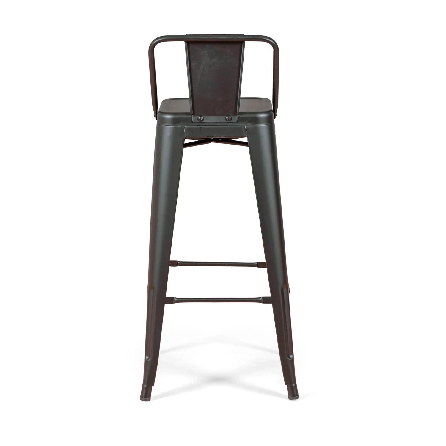 Juego de 4 taburetes de bar industriales « Bistro », de 76 cm de altura - Mueble Design