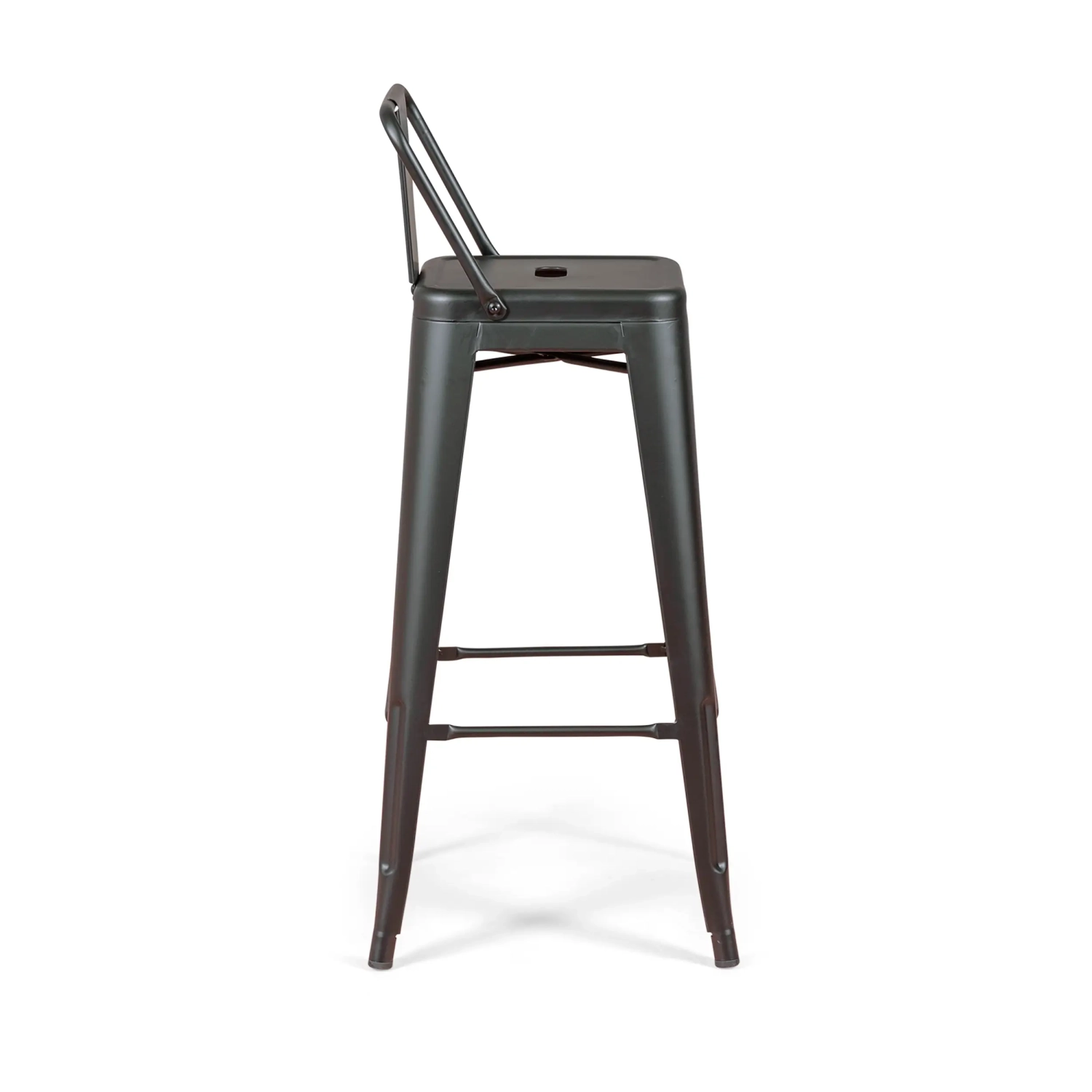 Conjunto de 4 bancos de bar industriais « Bistro », com 76 cm de altura - Mueble Design
