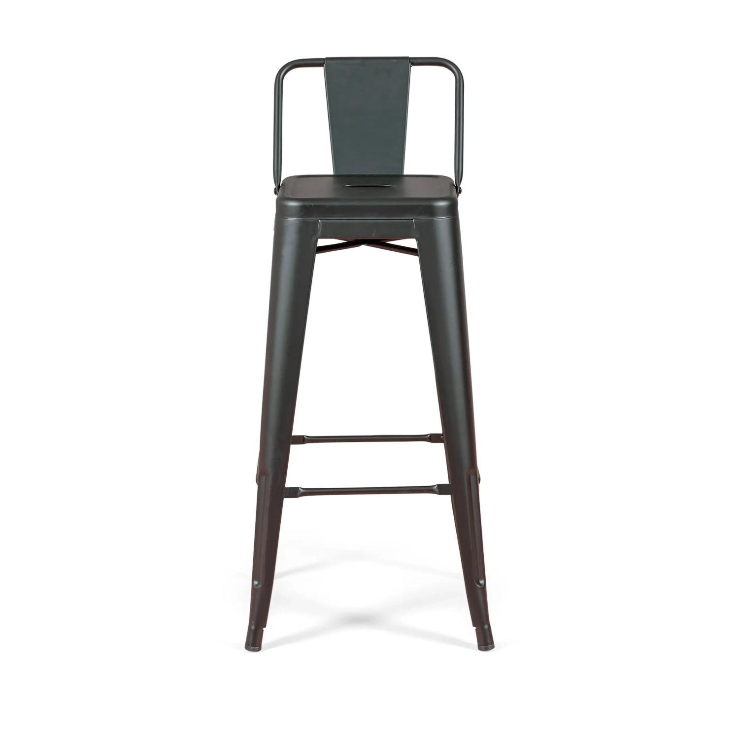 Juego de 4 taburetes de bar industriales « Bistro », de 76 cm de altura - Mueble Design