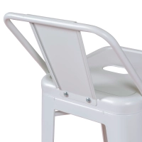 Juego de 4 taburetes de bar industriales « Bistro », de 76 cm de altura - Mueble Design
