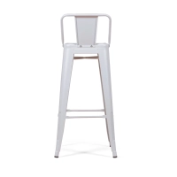 Conjunto de 4 bancos de bar industriais « Bistro », com 76 cm de altura - Mueble Design