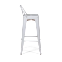 Conjunto de 4 bancos de bar industriais « Bistro », com 76 cm de altura - Mueble Design