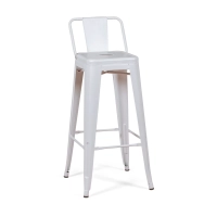 Conjunto de 4 bancos de bar industriais « Bistro », com 76 cm de altura - Mueble Design