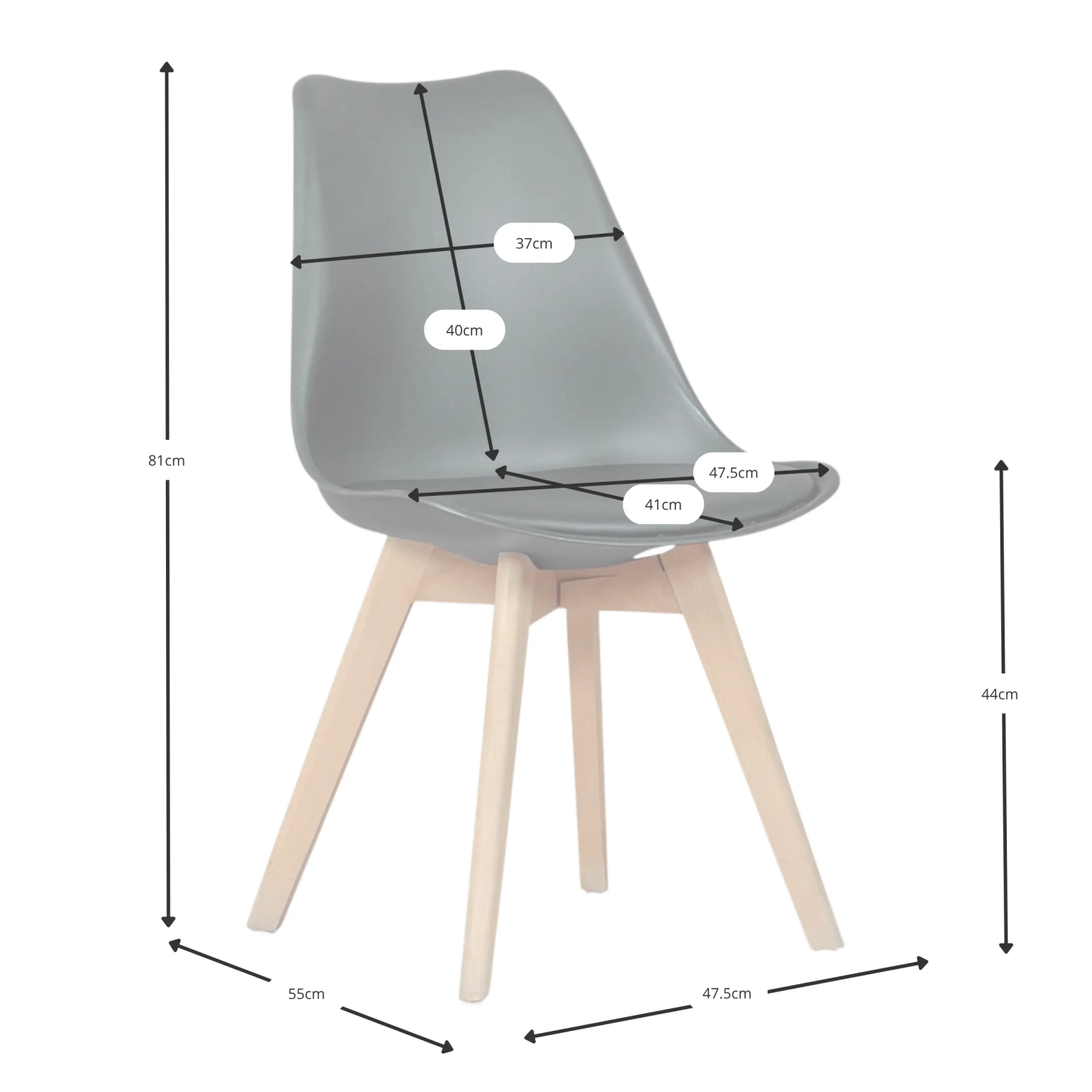 Silla Tower Verona Trans - Sillas Diseño furnmod