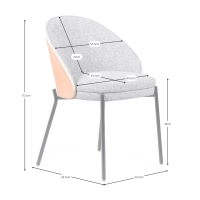 Nordic Chair Earth with Cotton Cushion – Mueble Design