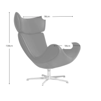Inspiración sillón Imola Chair con reposapiés - Sillones Mueble Design