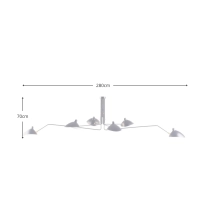 Pendant Lamp Mouille 6 arms - Ceiling Lamps - Mueble Design
