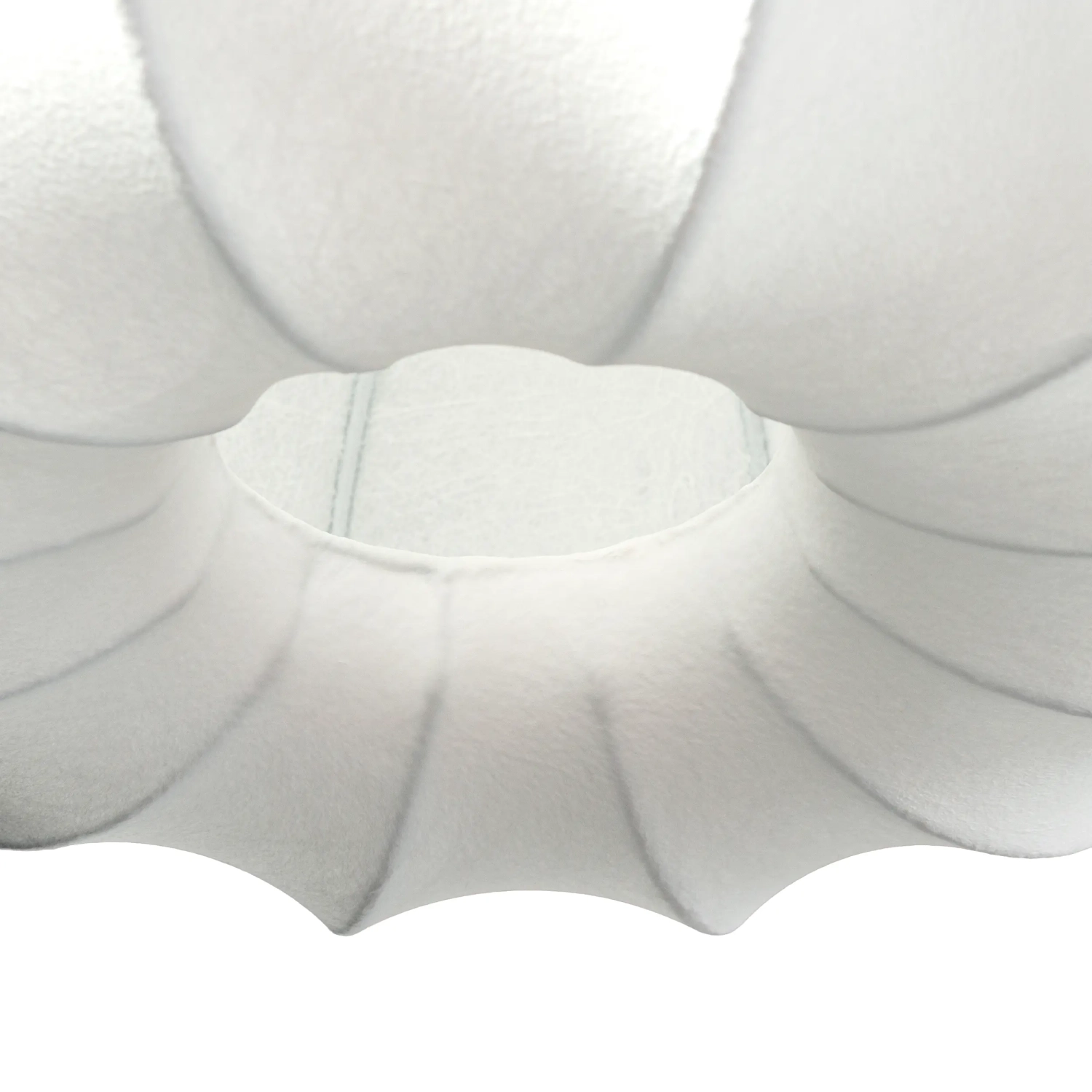 Fabric Pendant Light Ø40 cm with Organic Shape Kyoto