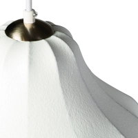 Fabric Pendant Light Ø40 cm with Organic Shape Kyoto