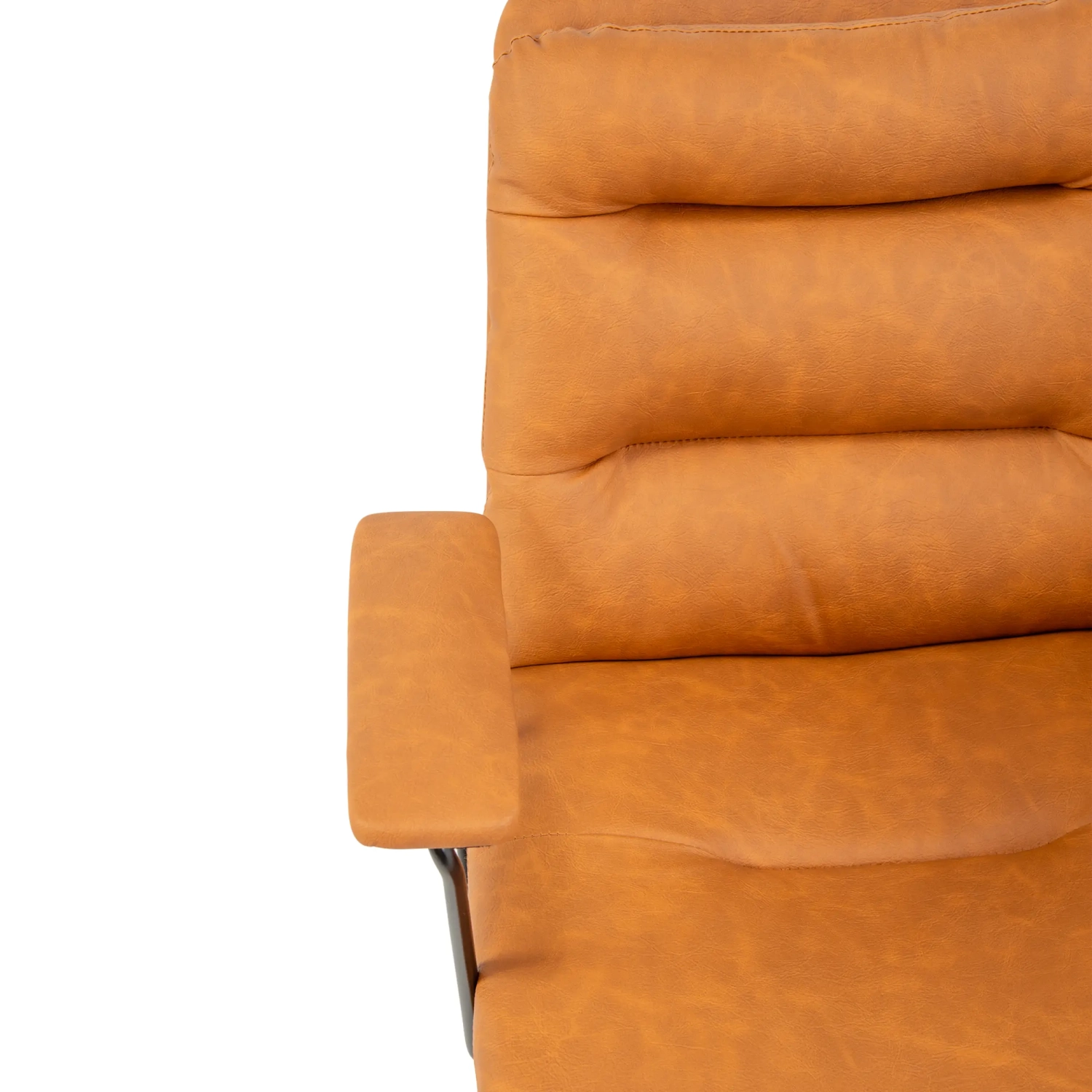 Office Chair Dakota Upholstered in Brown Leatherette - Mueble Design
