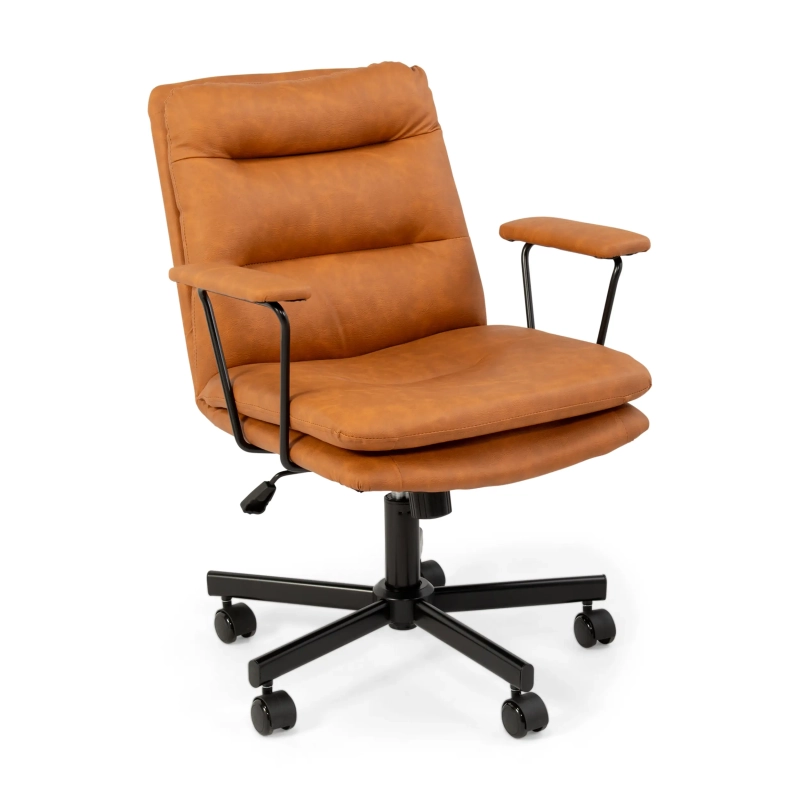 Cadeira de escritório Dakota em couro sintético - Mueble Design