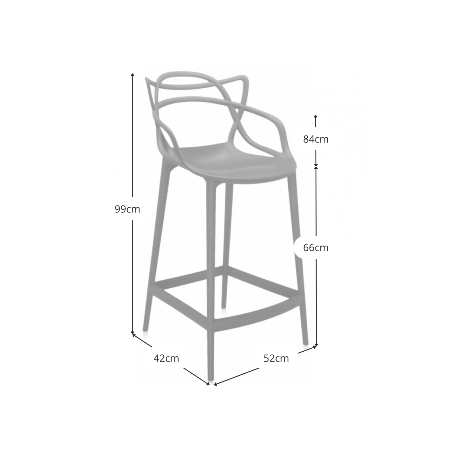 Inspiration Masters Stool 68 cm - Mueble Design
