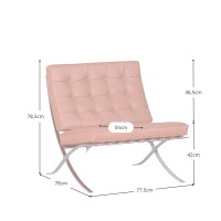 Barcelona Cognac chair Inspiration - Leather Armchair - Design Furniture