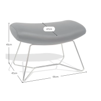 Apoio para os pés da poltrona Emola - Poltronas modernas - Mueble Design