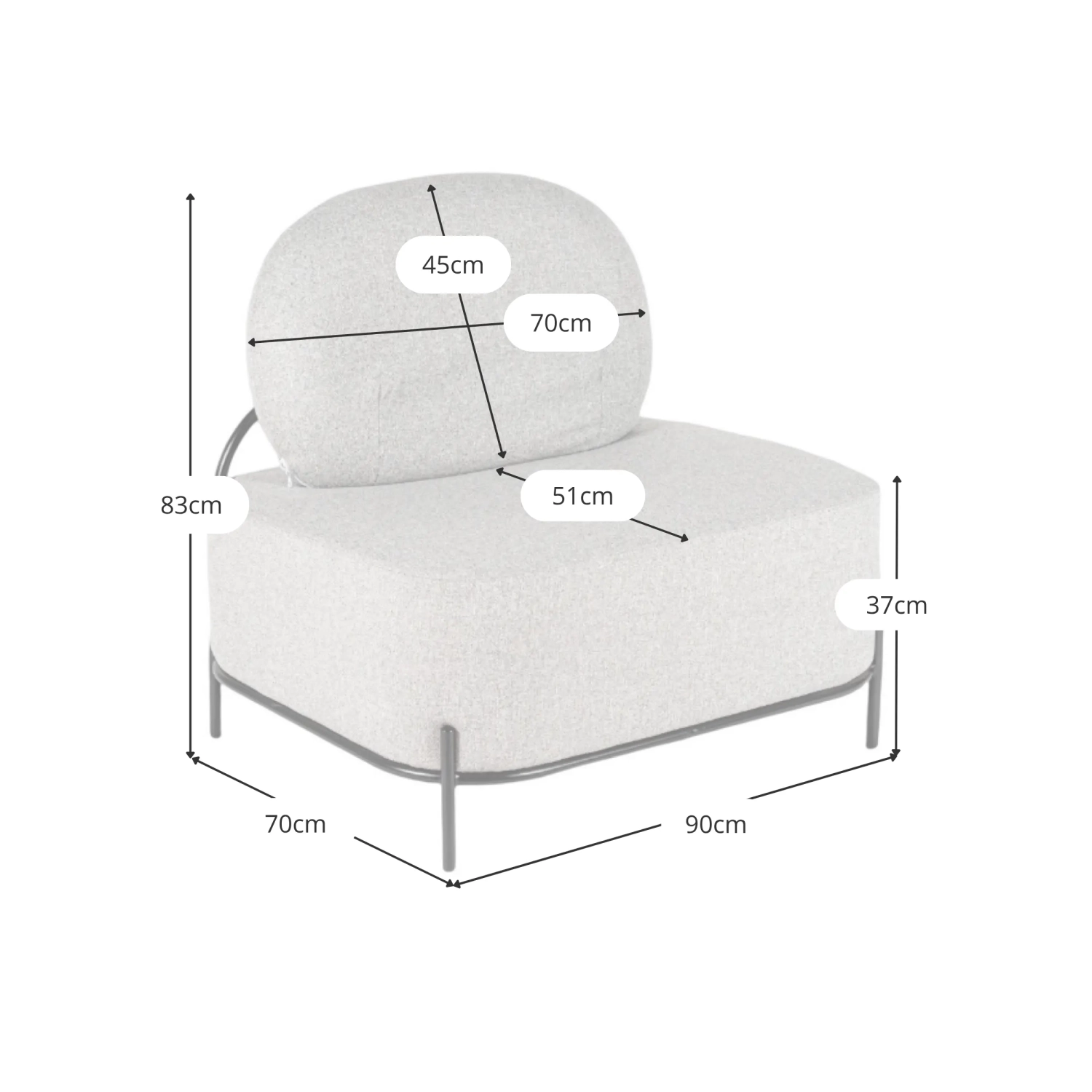 Sofá de diseño Ecónomico Clair cómodo – Sofás de diseño - MuebleDesign