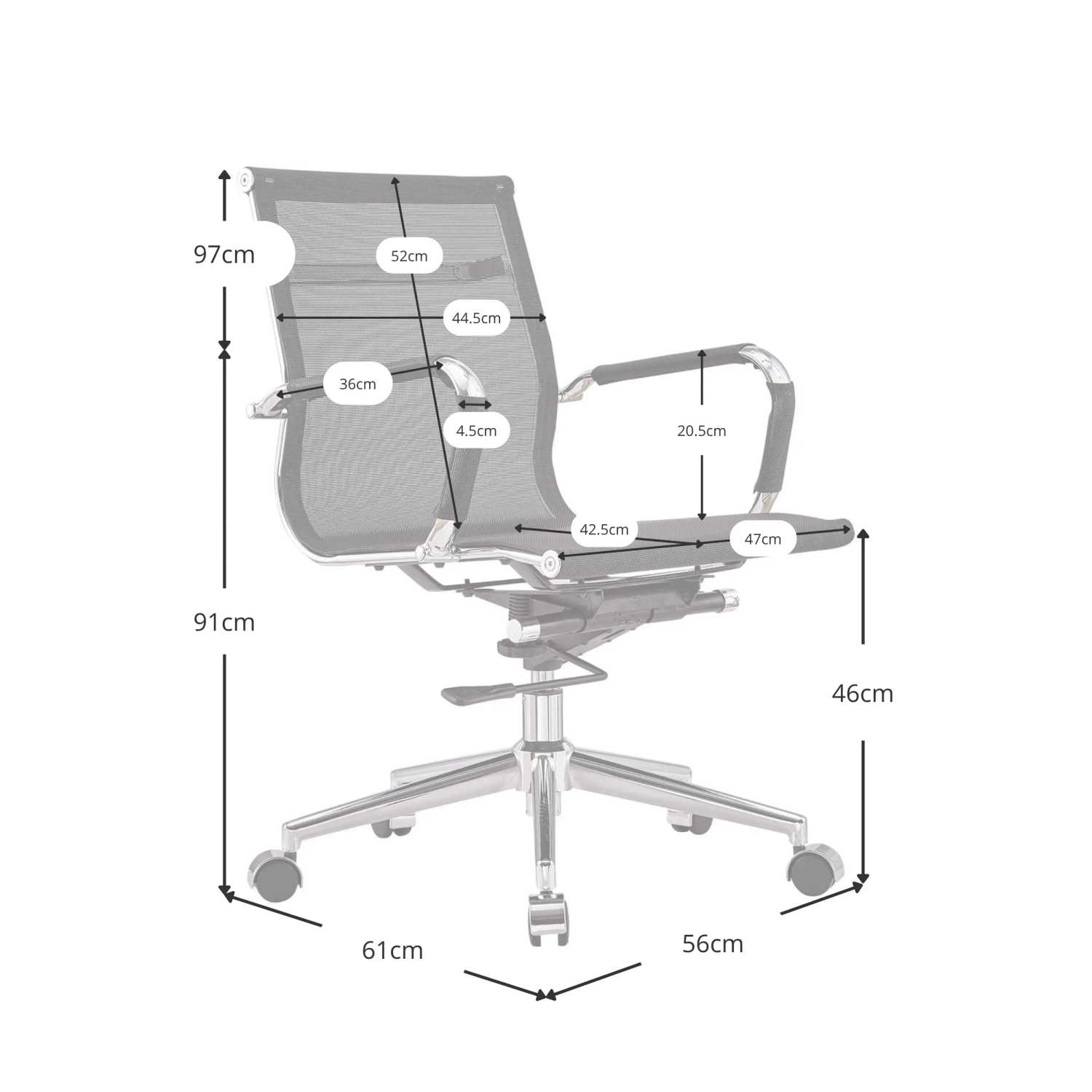 Silla Oficina Mesh Lowback Special Edition | Silla transpirable y regulable