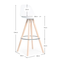 Taburete Poland - Taburetes Bar furnmod