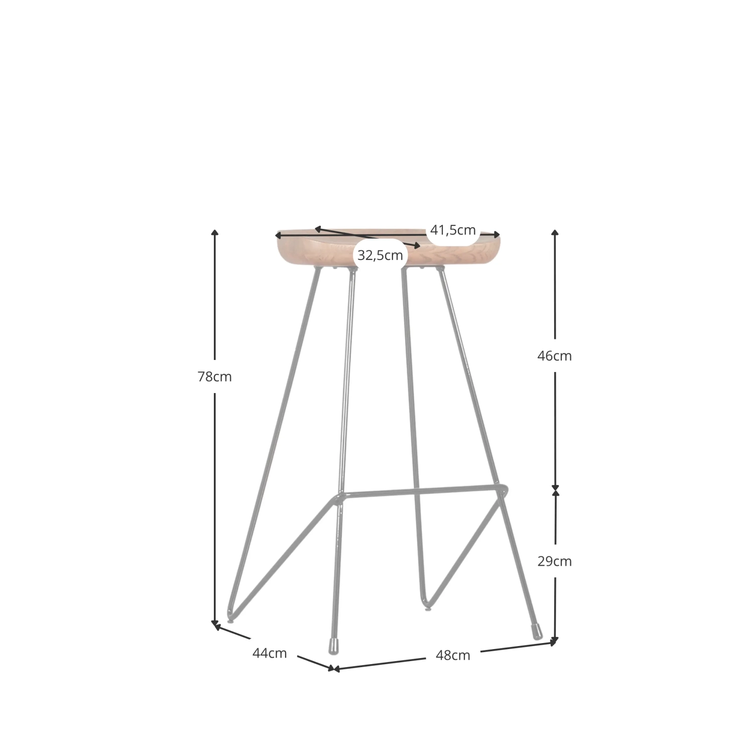 Taburete Timber - Sillas Industriales furnmod