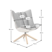 Inspiration Husk Designer Armchair - Modern Design armchair