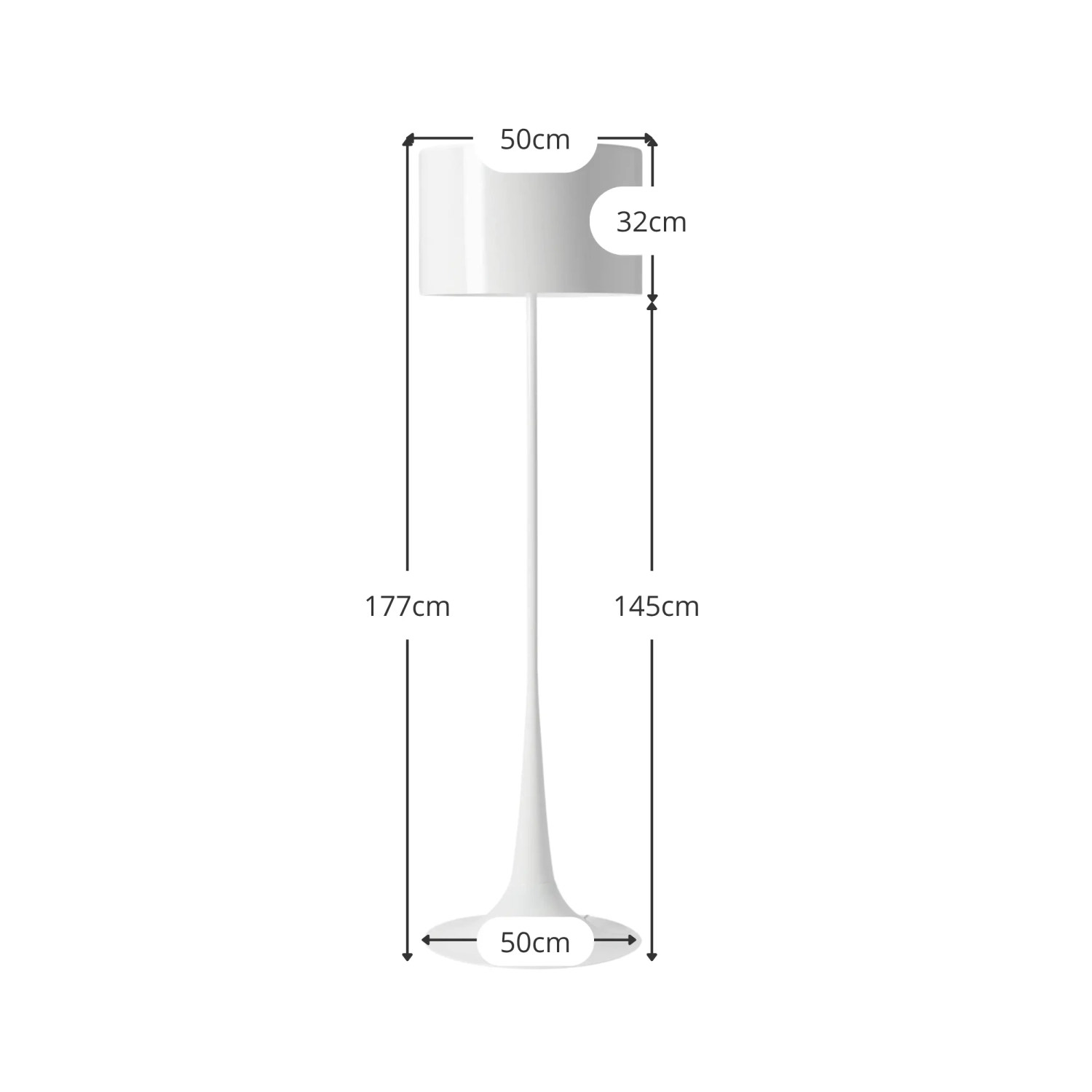 Candeeiro de pé com luz fiada Inspiration - Candeeiro de design de mobiliário