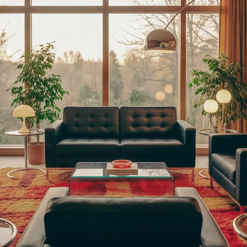 Venice 2-Seater Sofa in Italian Leather | Florence Knoll Inspired Design