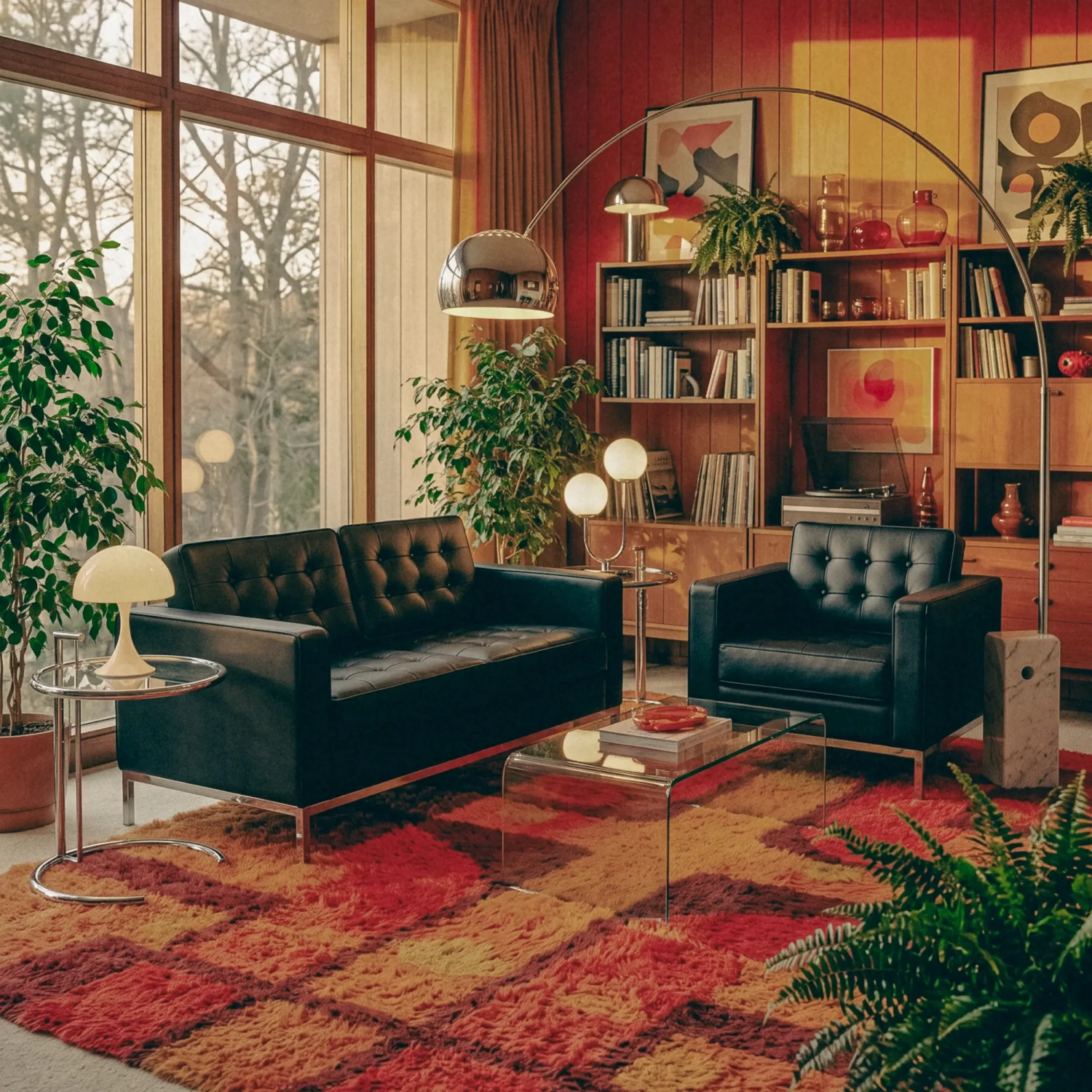 Venice sofá de 2 plazas en piel italiana | Florence Diseño inspirado en Knoll