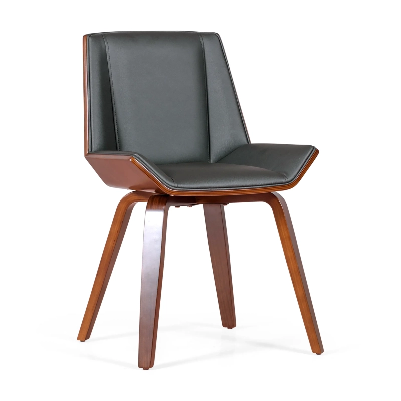 Nordic Plywood S wooden chair - Leatherette chairs - Mueble Design