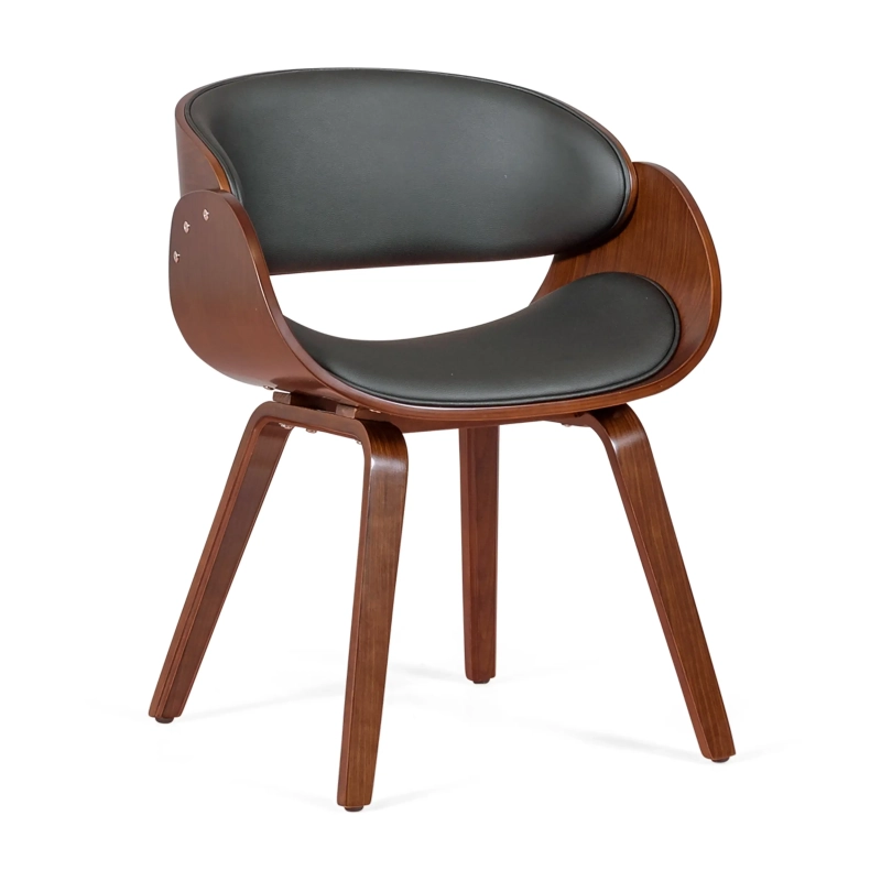Silla nórdica Burrow S de polipiel - Silla de madera - Mueble Design