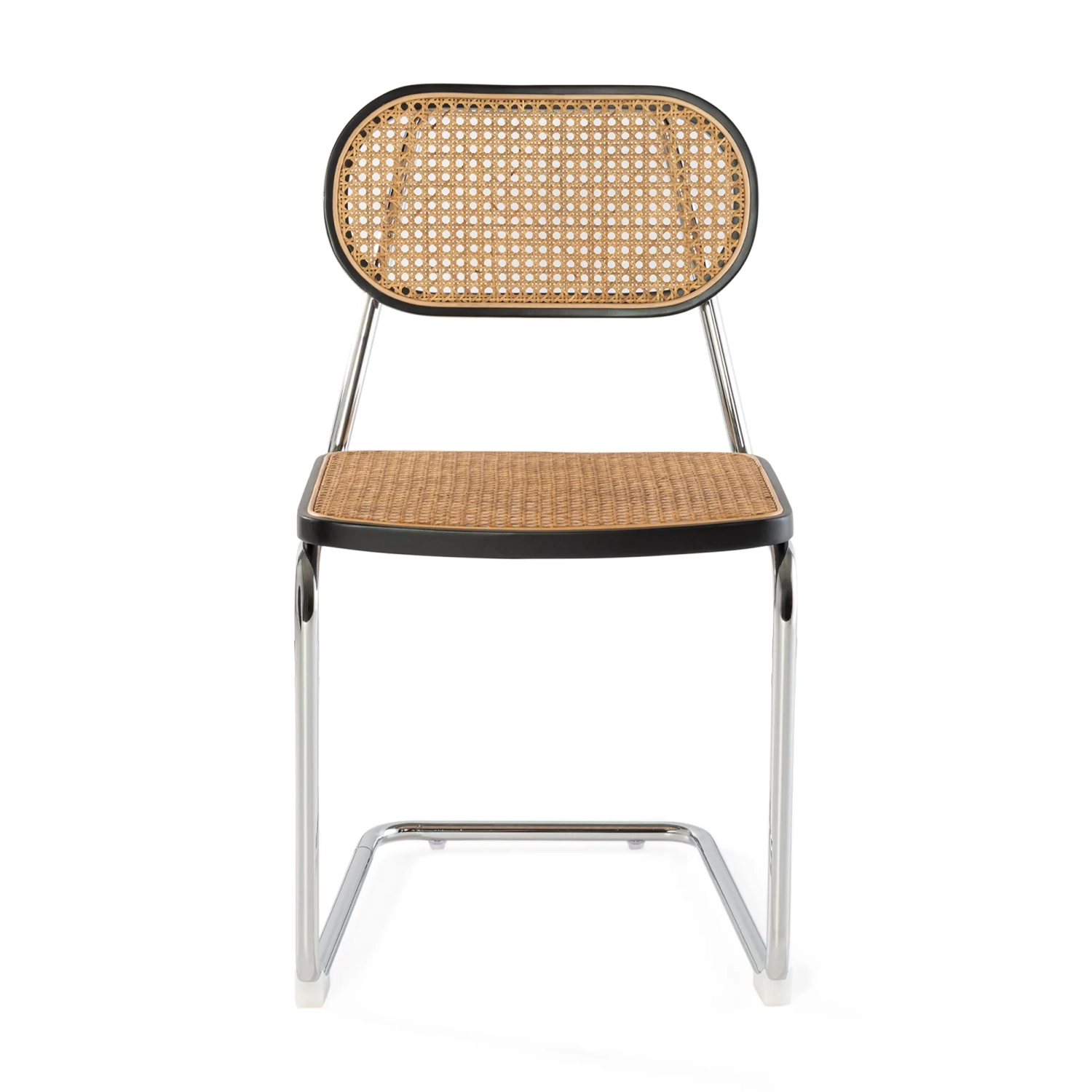 Cadeira Lucio em rattan natural com base em balancim