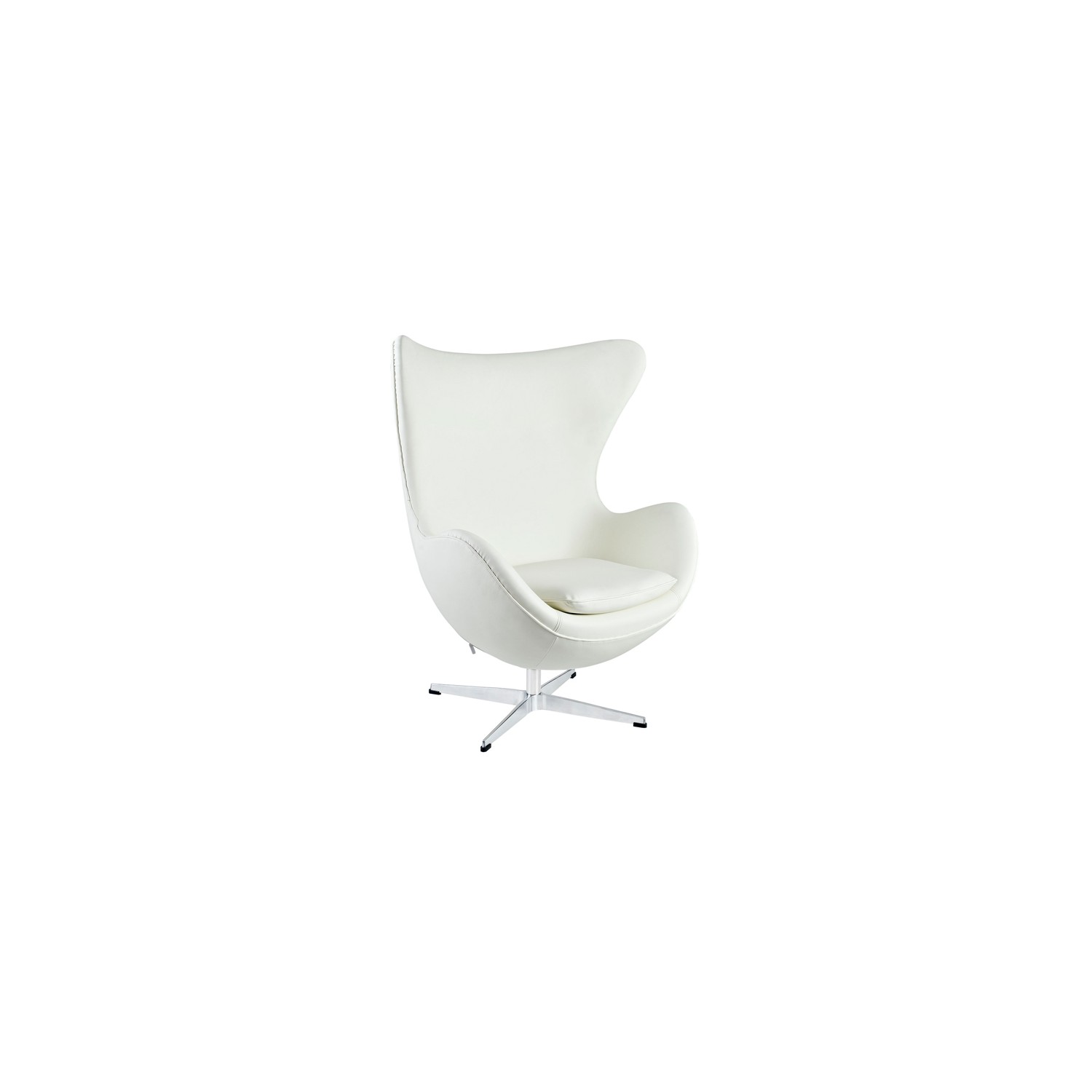 Replika läderäggstol av designern Arne Jacobsen