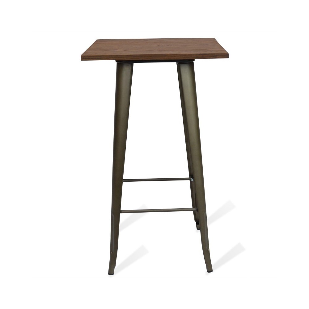 High table Bistro Dark Legs Antique