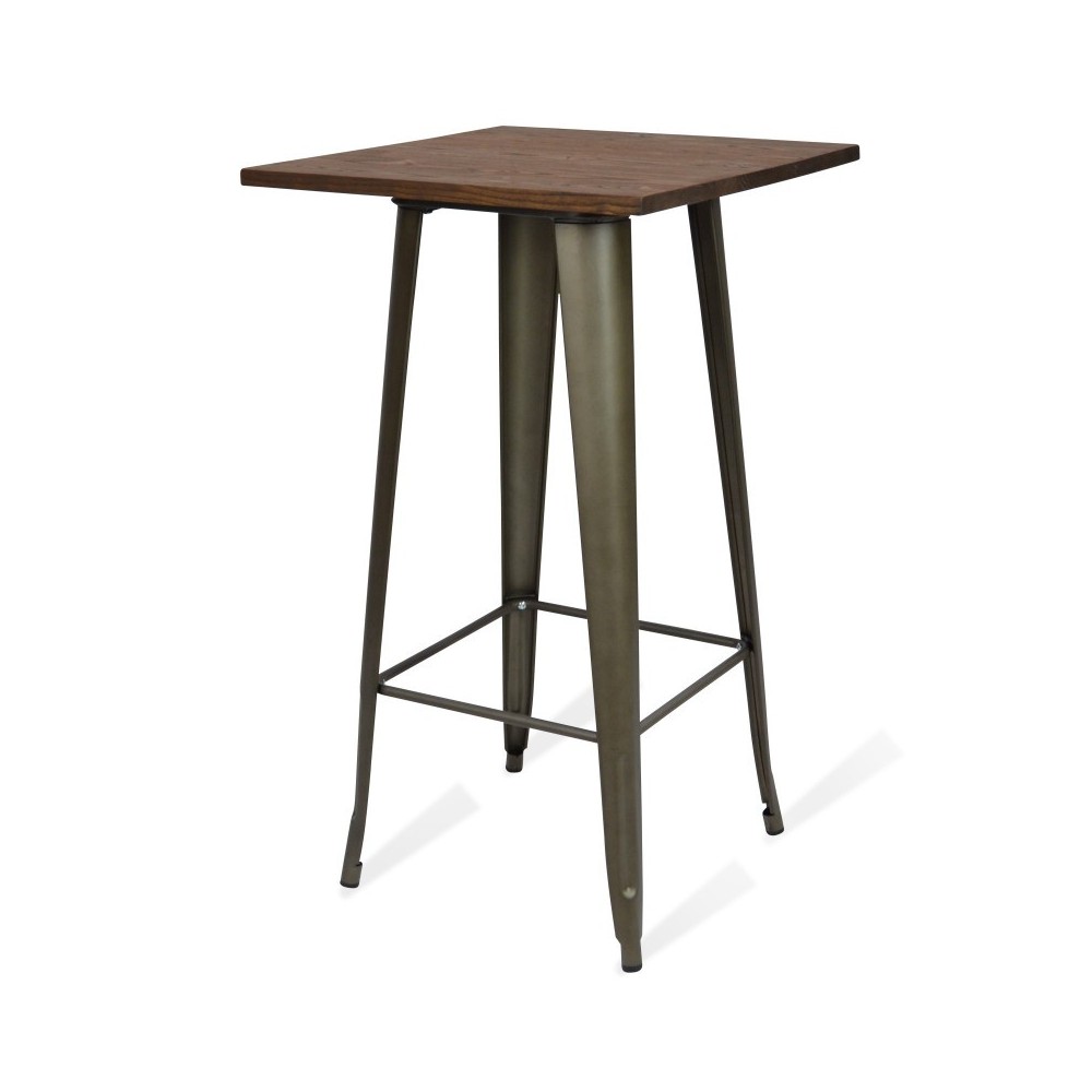 Alta Industrial Mesa Bistro Dark Legs Antique