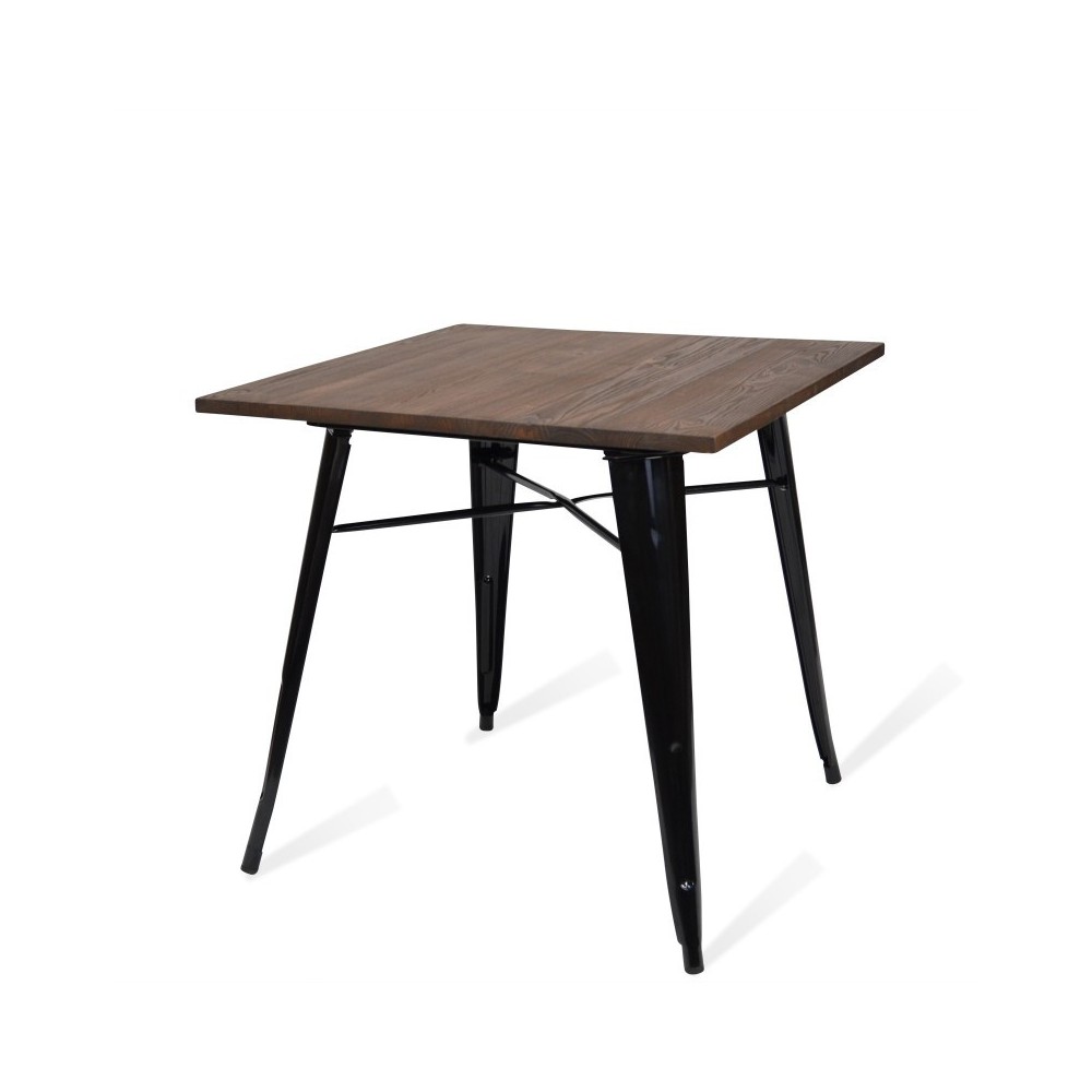 Industrial table Bistro Dark Legs Black