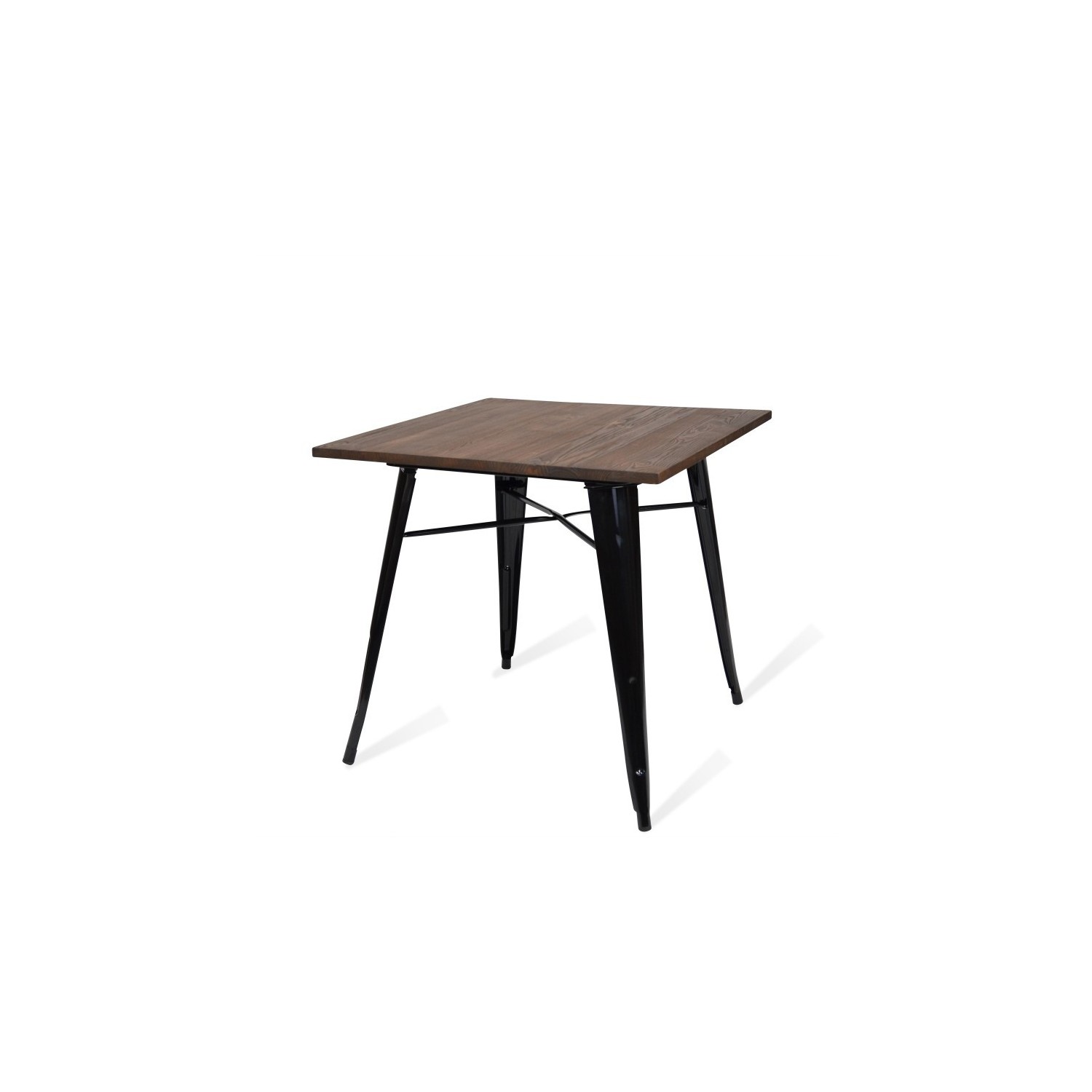 Industriellt bord Bistro Dark Legs Black